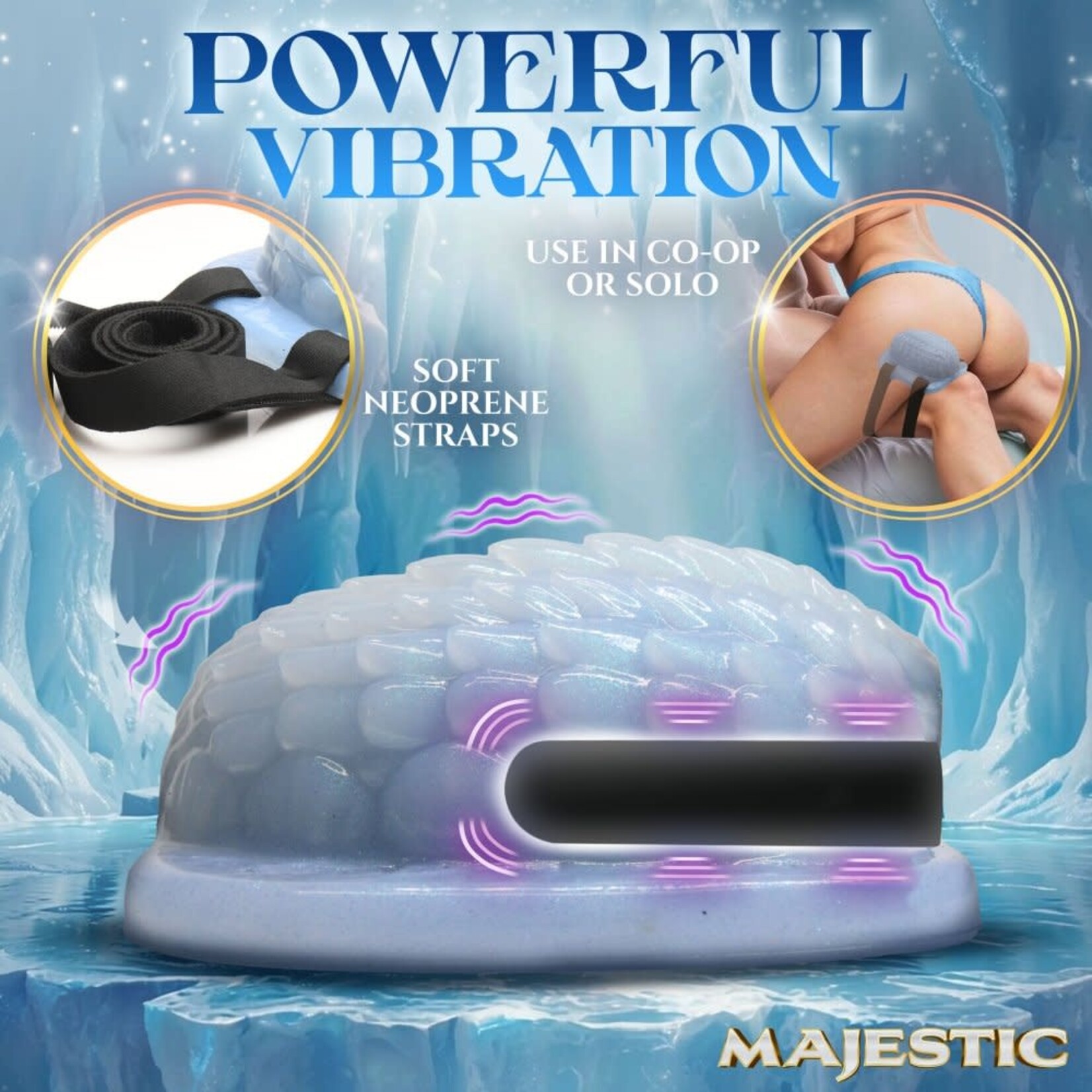 XR Brands Creature Cocks Eryndel Vibrating Silicone Grinder