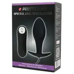 Pretty Love Pretty Love Vibrating Bulb Shaped Butt Plug Black