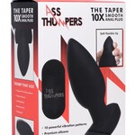 XR Brands The Taper 10X Smooth Silicone Remote Control Vibrating Butt Plug