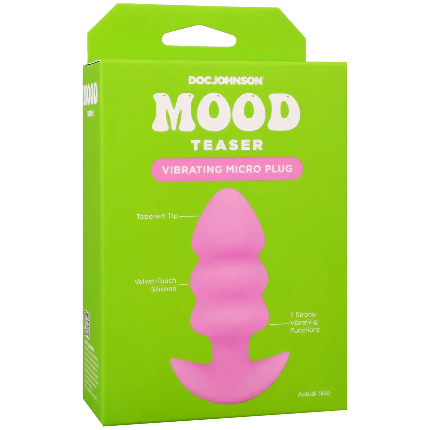 Doc Johnson Mood - Teaser - Vibrating Micro Plug Pink