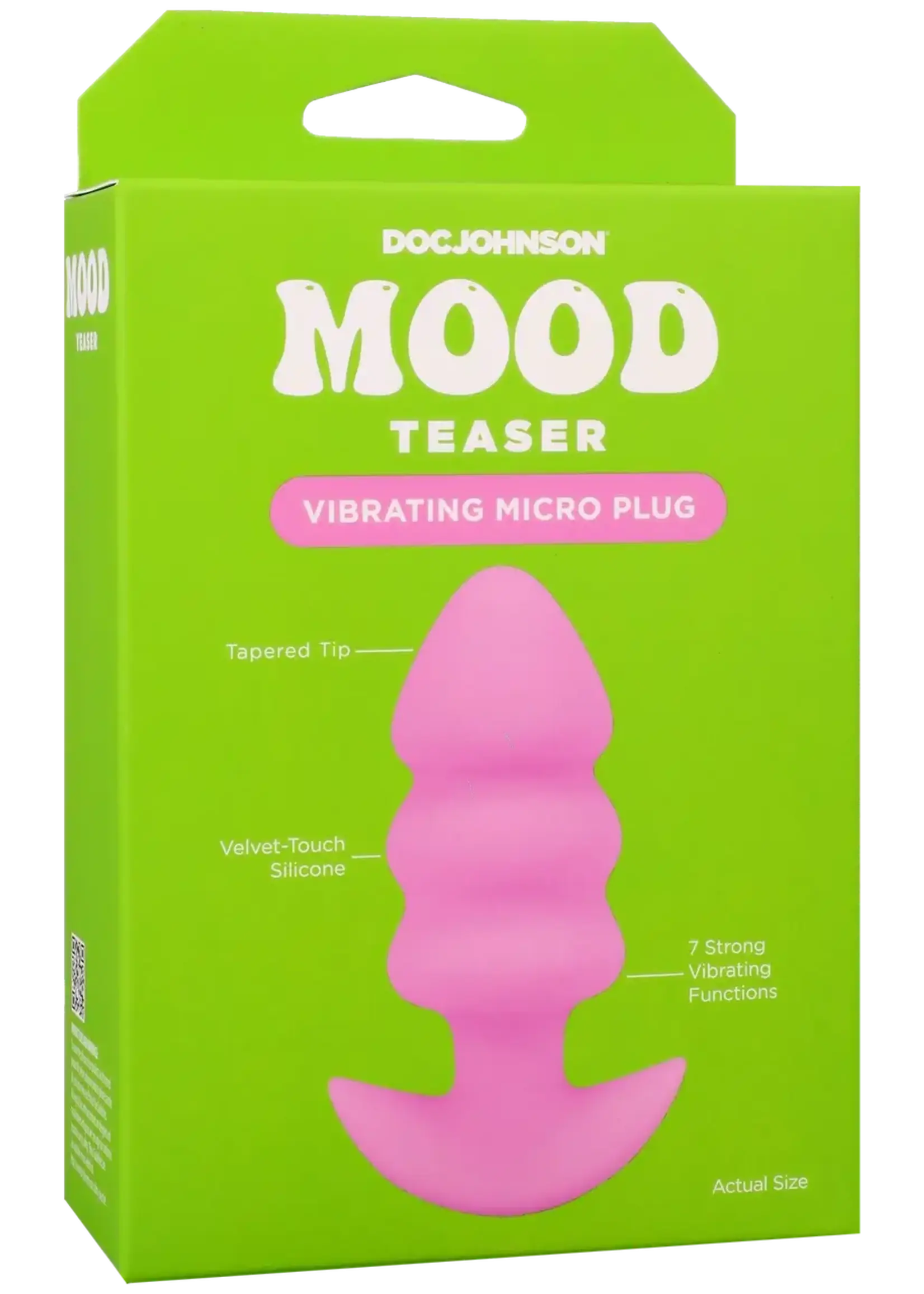 Doc Johnson Mood - Teaser - Vibrating Micro Plug Pink