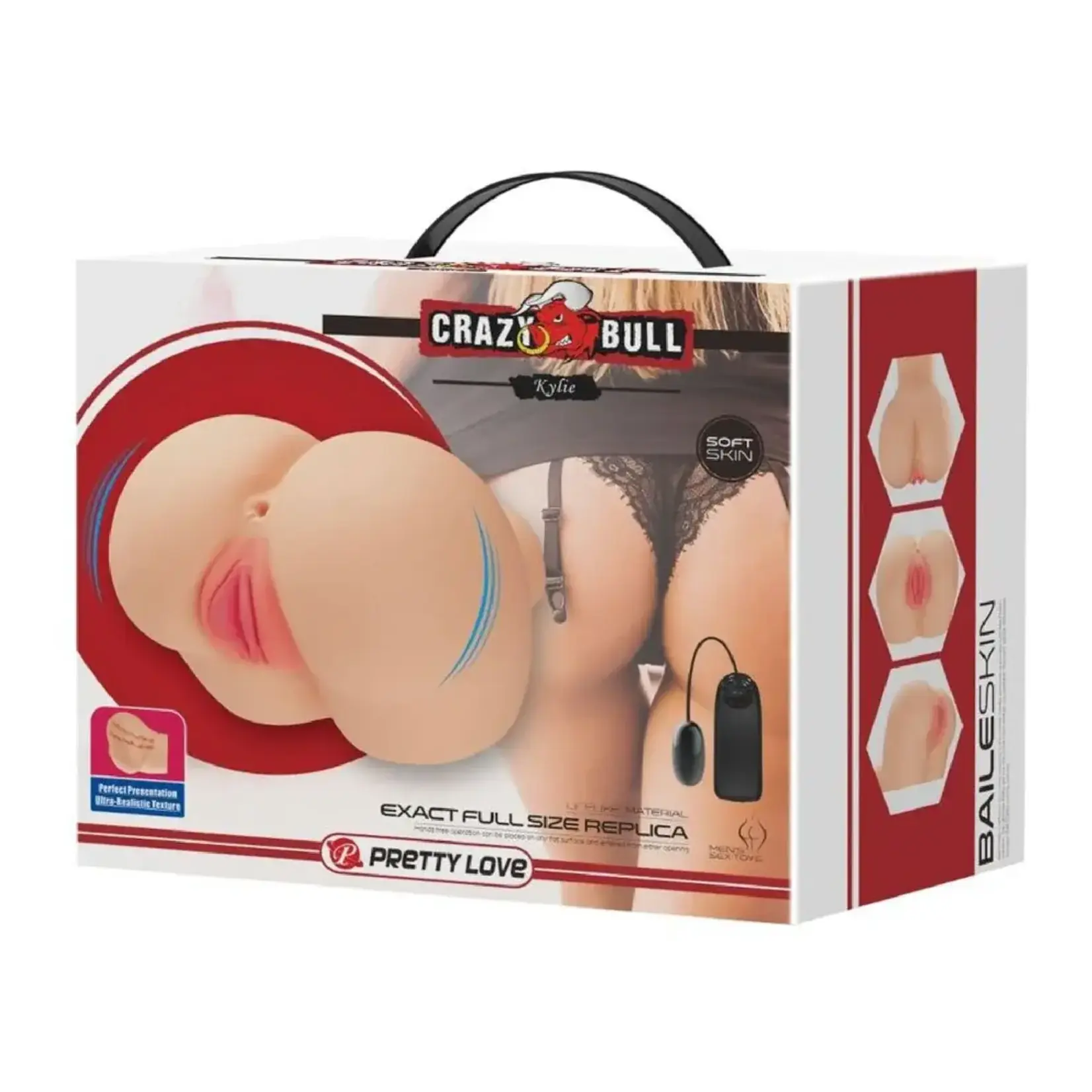 Pretty Love Kylie Realistic Vagina and Ass Vibrator - Light