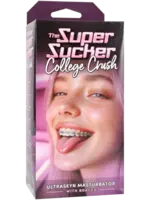 Doc Johnson Super Sucker College Crush Ultraskyn Masturbator - Mouth with Braces - Vanilla