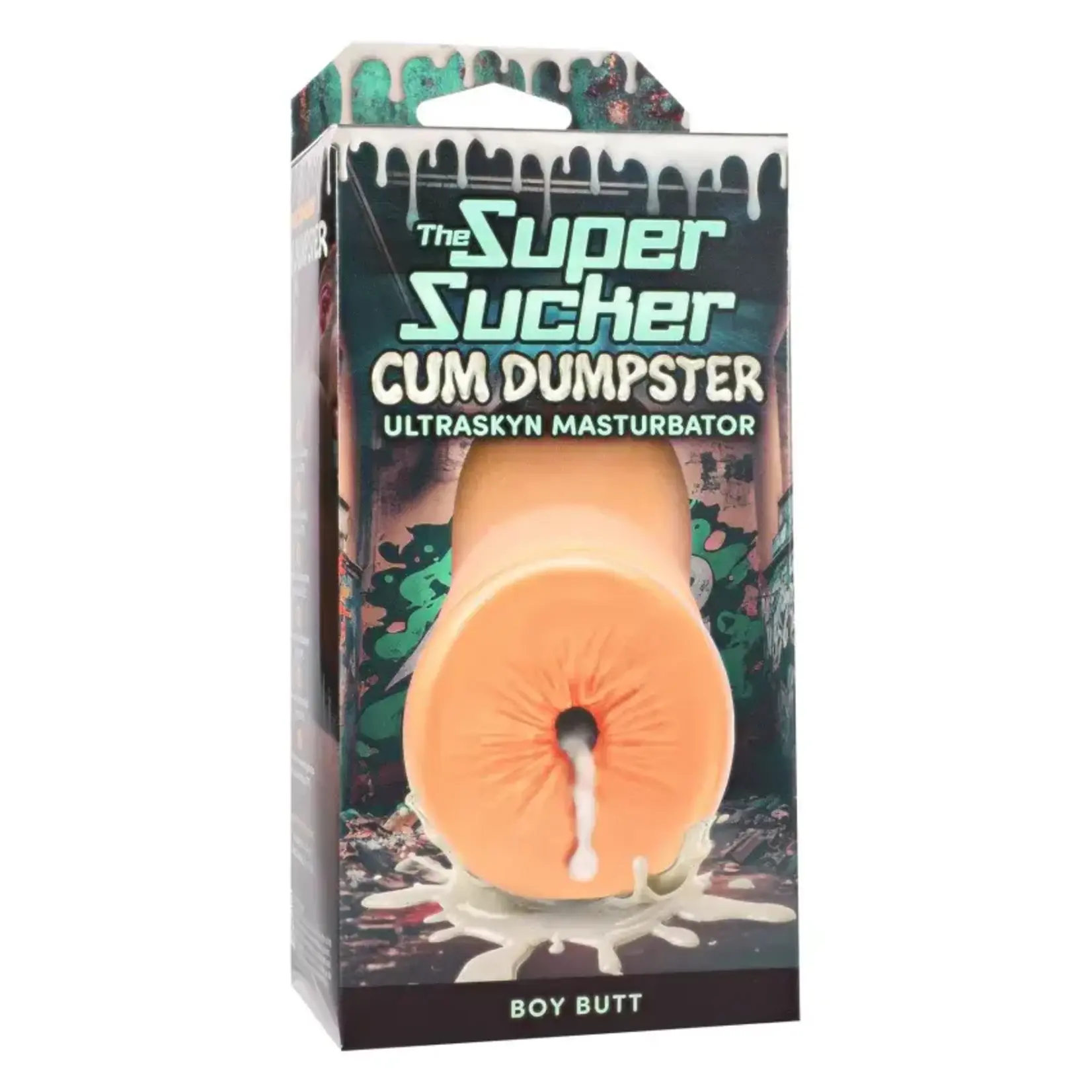 Doc Johnson Super Sucker Cum Dumpster Ultraskyn Masturbator - Boy Butt - Vanilla