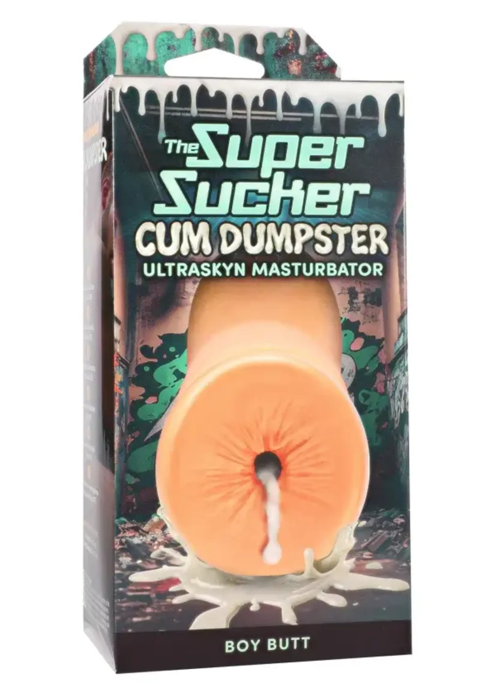 Doc Johnson Super Sucker Cum Dumpster Ultraskyn Masturbator - Boy Butt - Vanilla