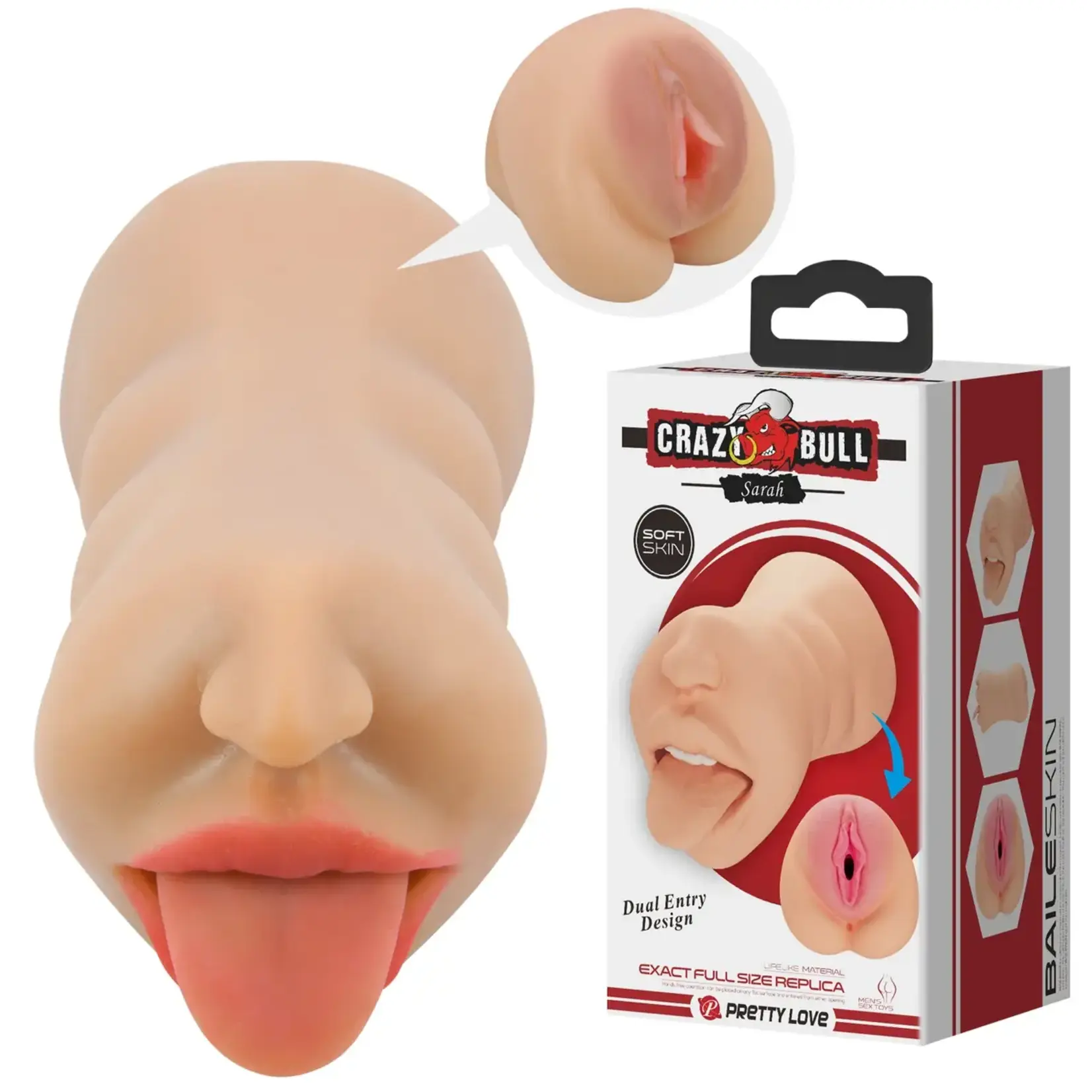 Pretty Love Sarah Mouth Masturbator Sleeve