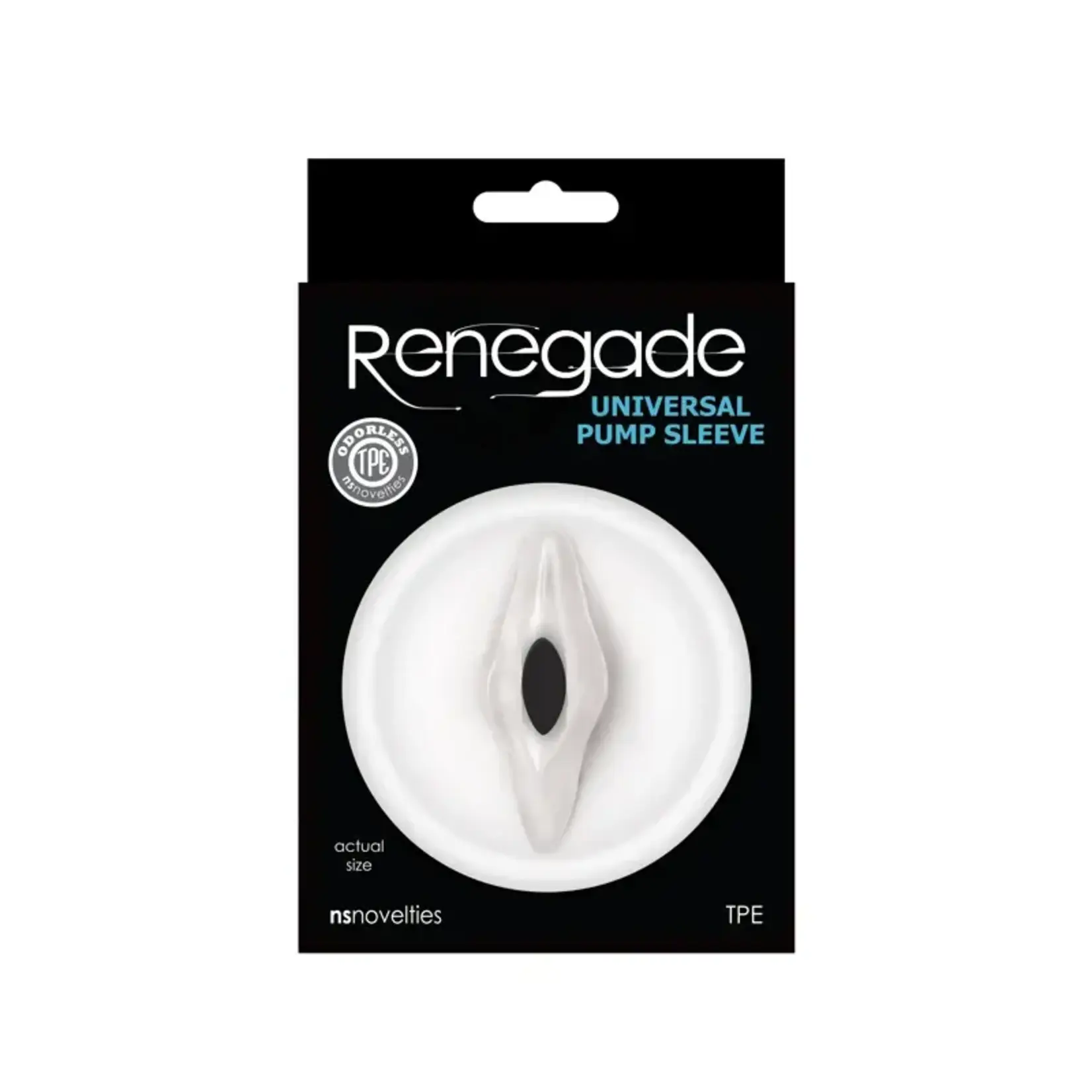 nsnovelties Renegade Universal Pump Sleeve - Vagina - Clear