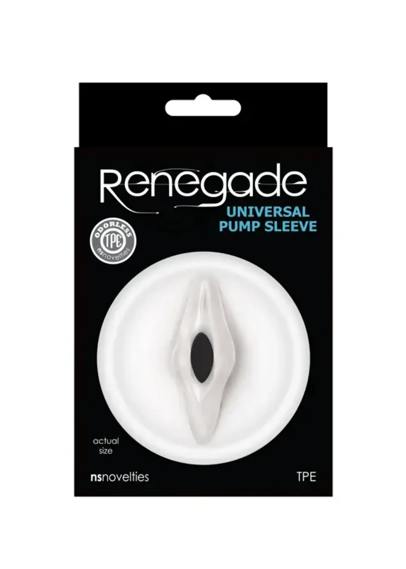 nsnovelties Renegade Universal Pump Sleeve - Vagina - Clear