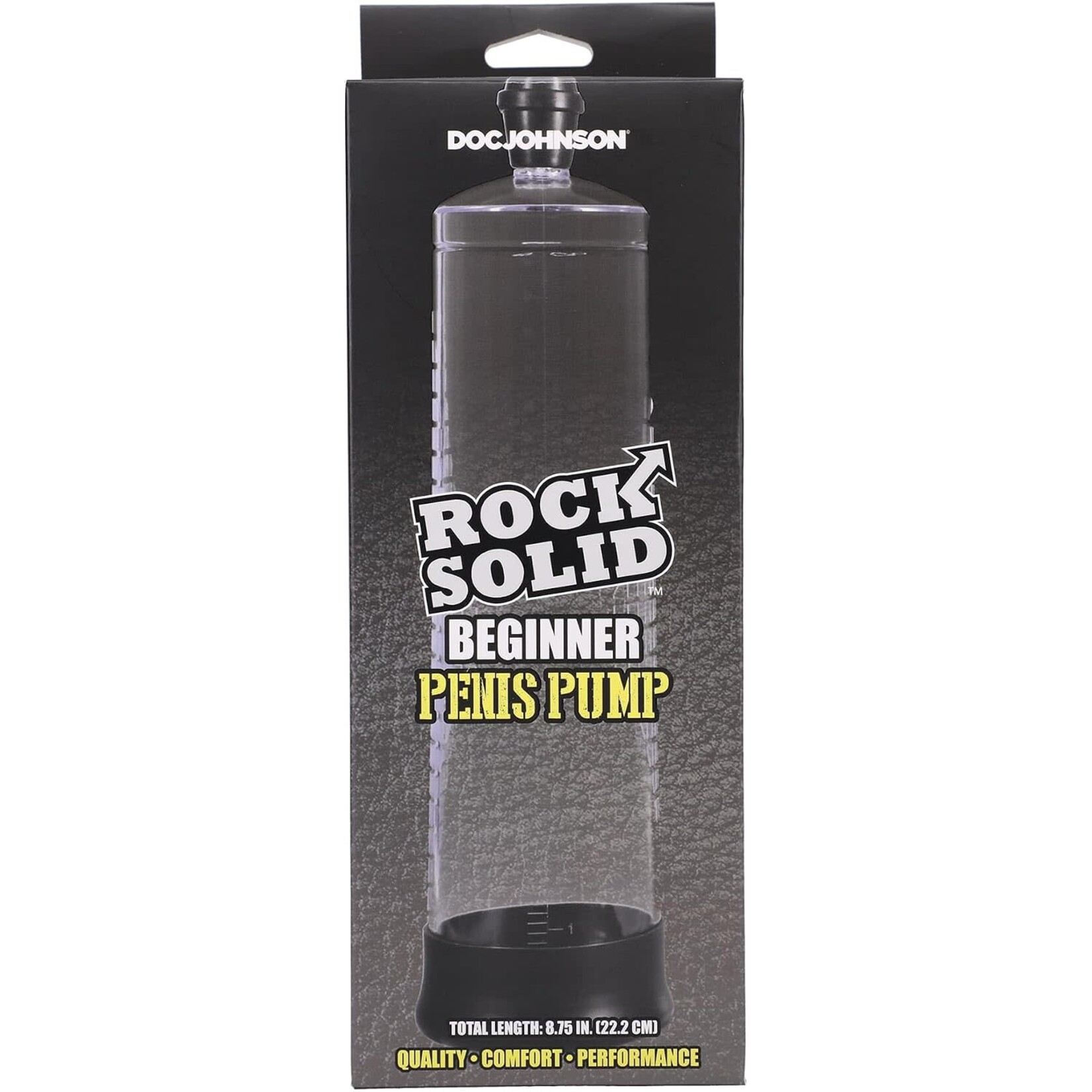 Doc Johnson Rock Solid Beginner Penis Pump Black/Clear