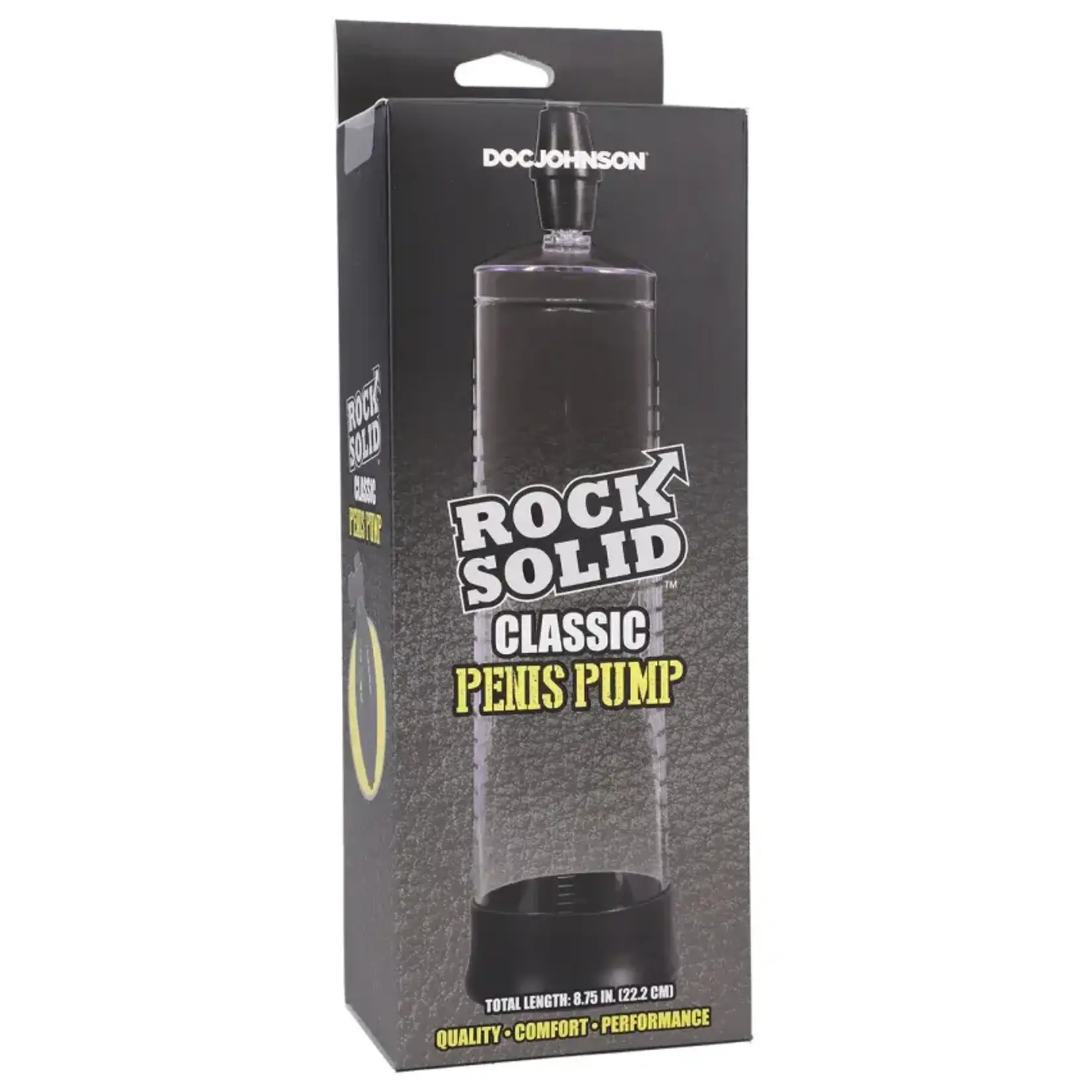 Doc Johnson Rock Solid Classic Penis Pump Black/Clear