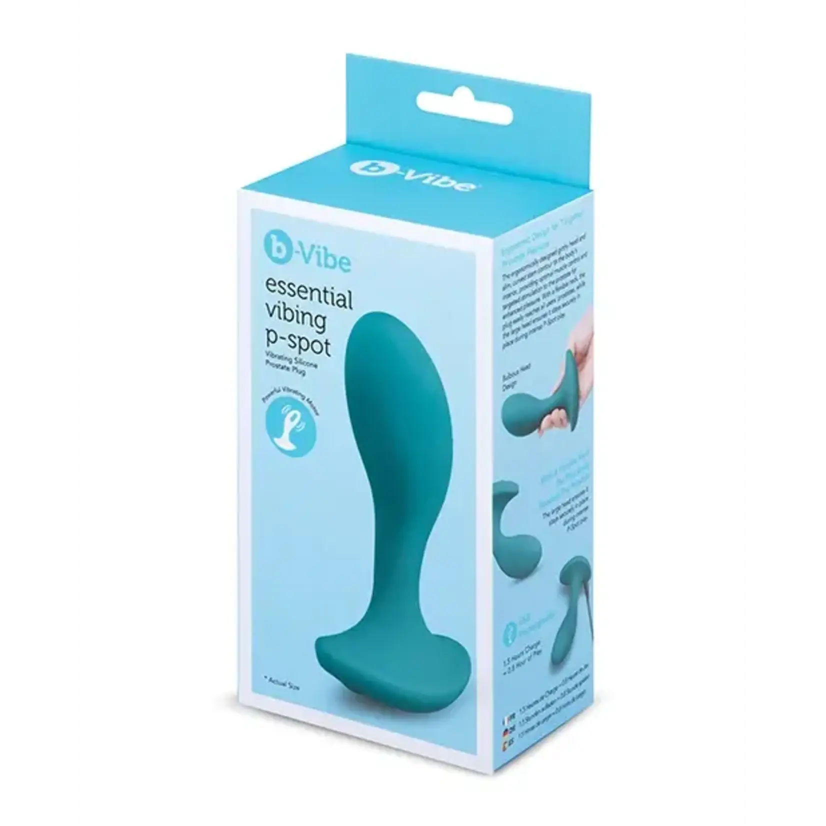 B-Vibe B-Vibe 4 Inch Rechargeable Silicone Prostate Vibrator - Green