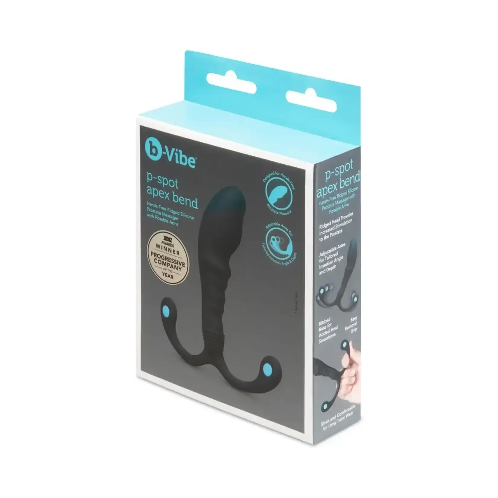 B-Vibe B-Vibe P-Spot Apex Bend - Black