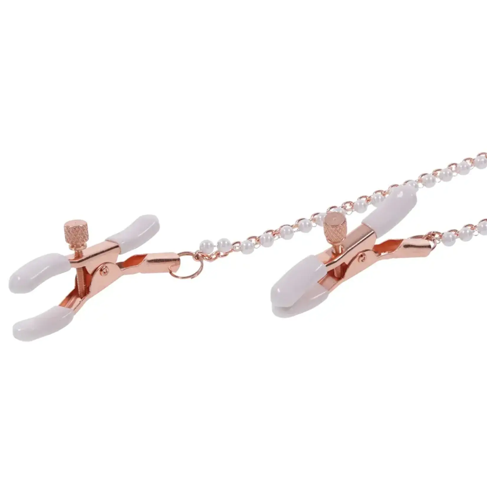 Sportsheets Peaches ‘N Creame Collar With Nipple Clamps - Pink