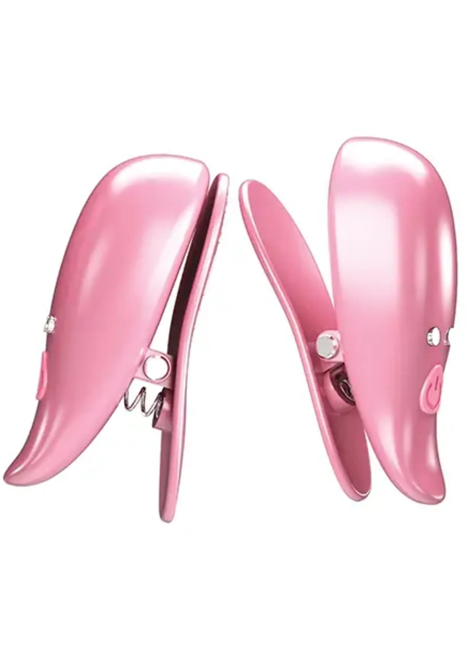 Pretty Love Pretty Love Leaf Wireless Vibrating Nipple Clamps Pink