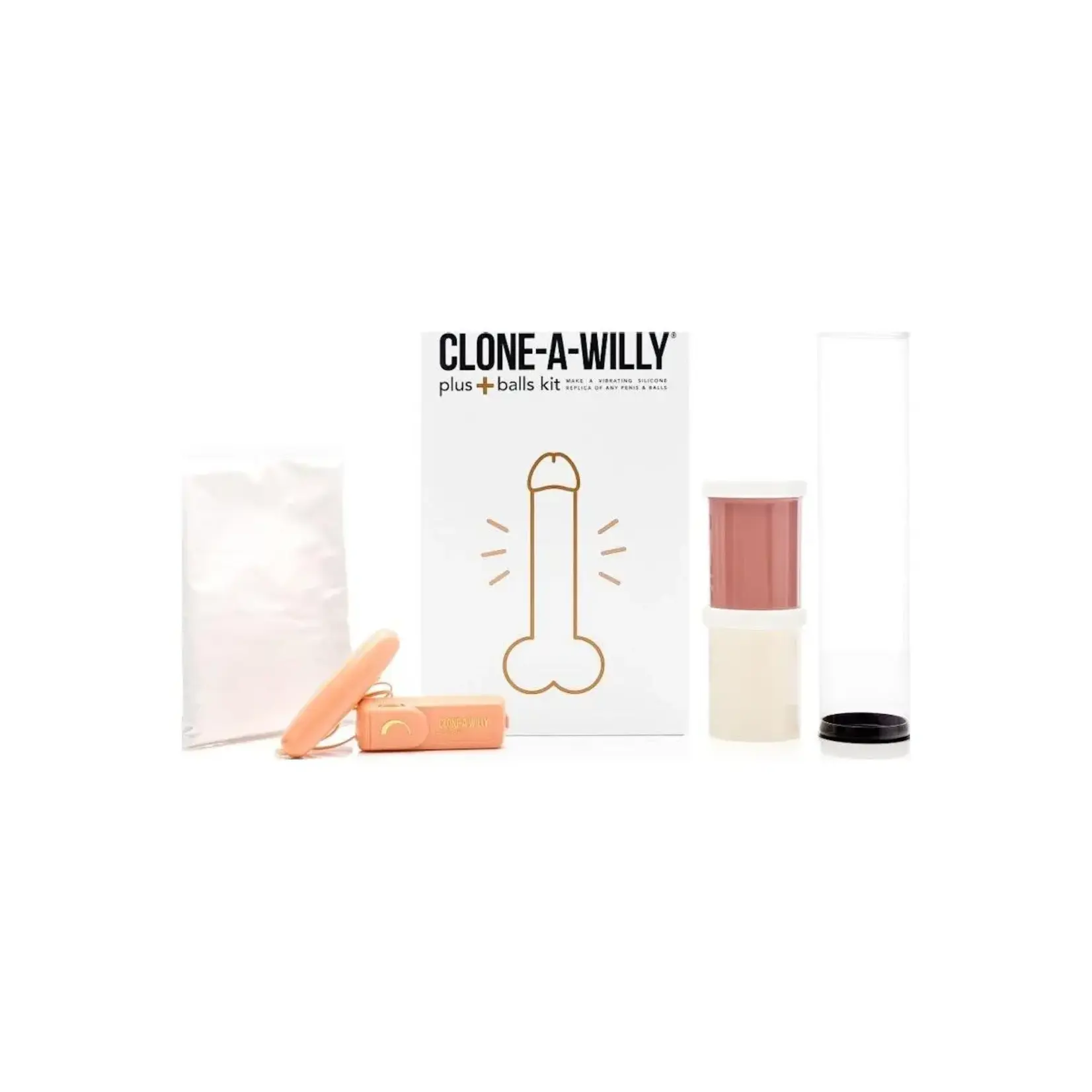 Clone-A-Willy Clone-A-Willy Plus+ Balls Medium Skin Tone Silicone Kit