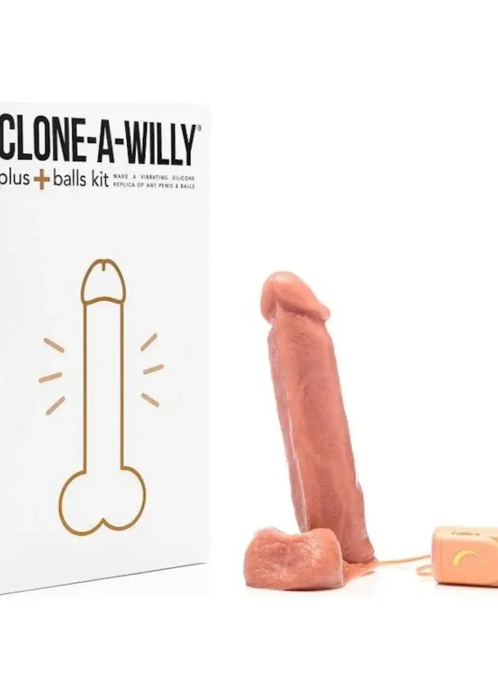 Clone-A-Willy Clone-A-Willy Plus+ Balls Medium Skin Tone Silicone Kit