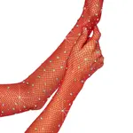 Leg Avenue Leg Avenue Rhinestone Fishnet Opera Length Gloves - OS - Red