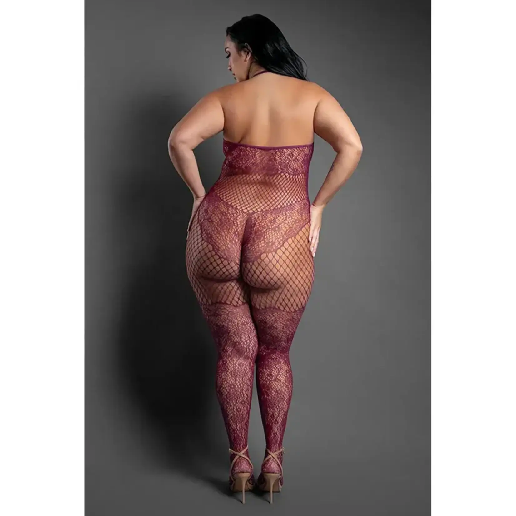 Fantasy Lingerie Our Moment Crotchless Bodystocking Queen Size