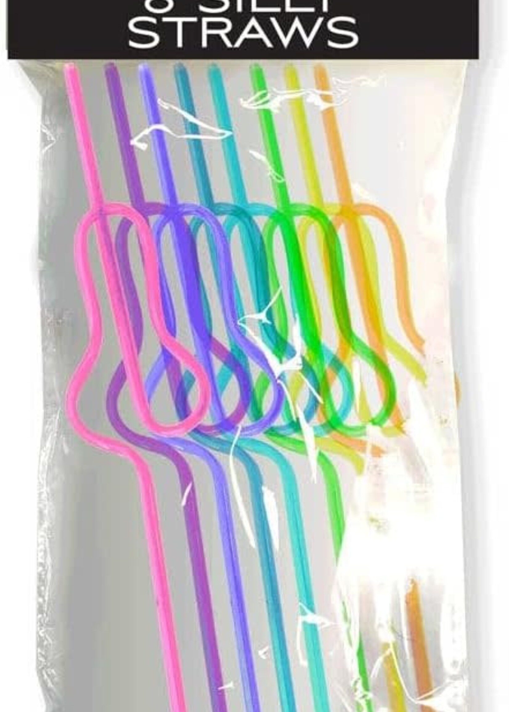 Little Genie Glitterati Silly Penis Straws 8 Pack