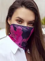 Mapale Face/ Neck Bandana - Floral Print - One Size