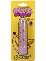Doc Johnson Goodhead - Buzz Buddies - 5 Inch Muti-Speed Vibe Bananas