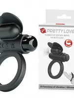 Pretty Love Vibrating Penis Ring Debonaire - Black