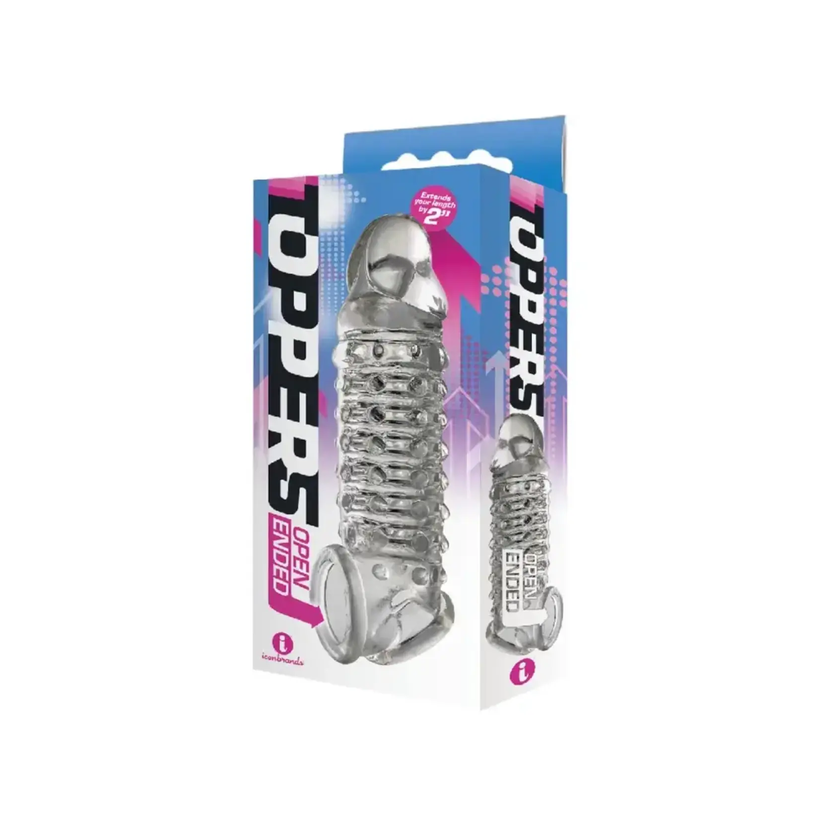 NassToys The 9's Toppers Penis Extender Clear