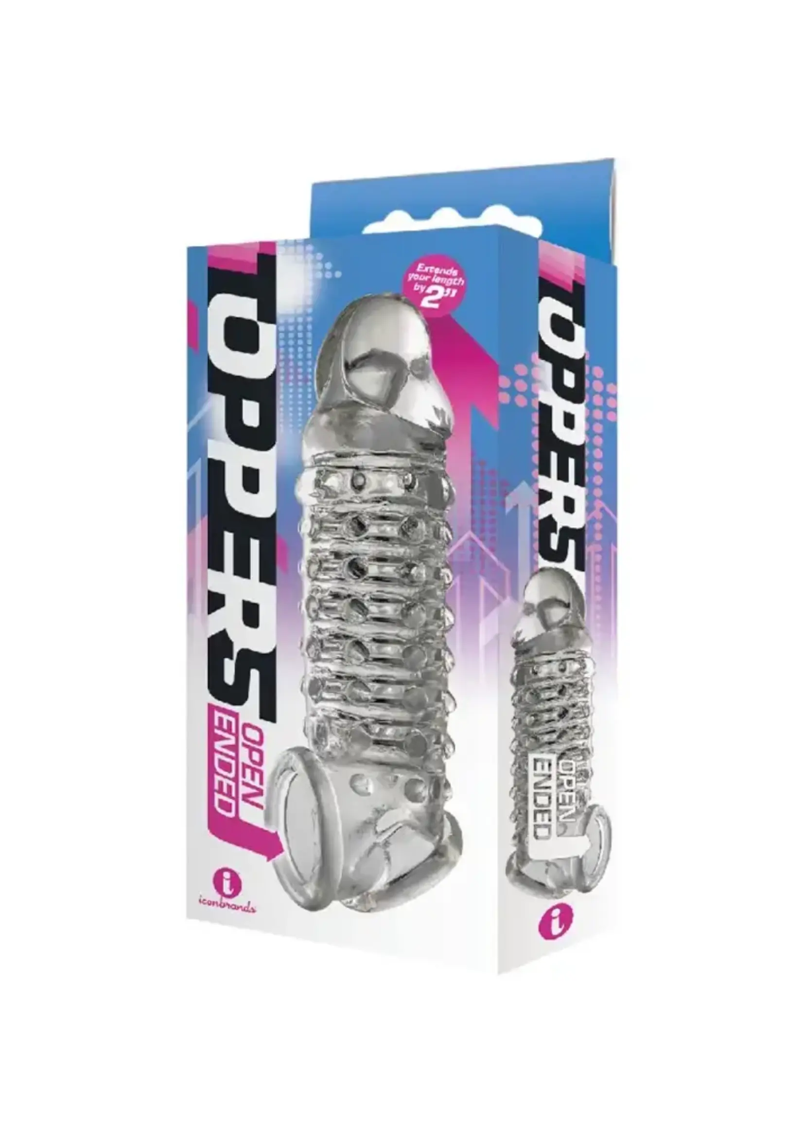 NassToys The 9's Toppers Penis Extender Clear