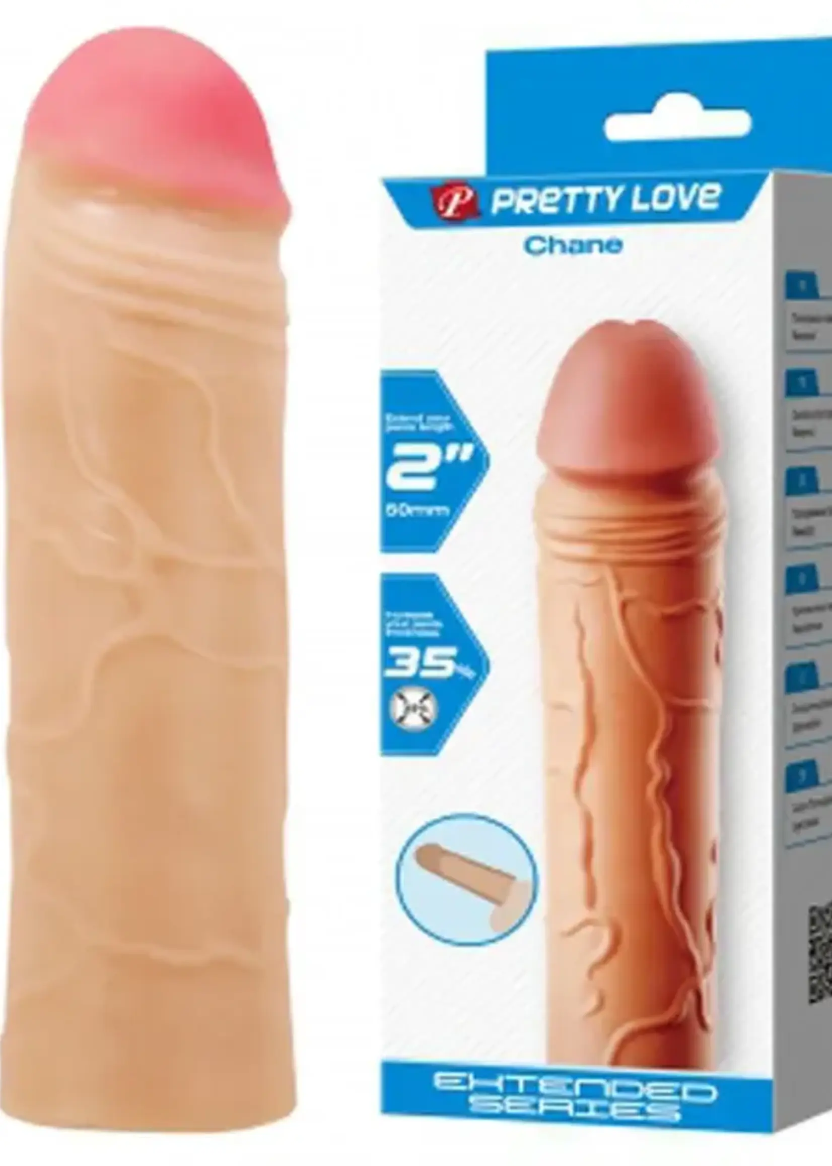 Pretty Love Chane Extended Penis Sleeve - Light