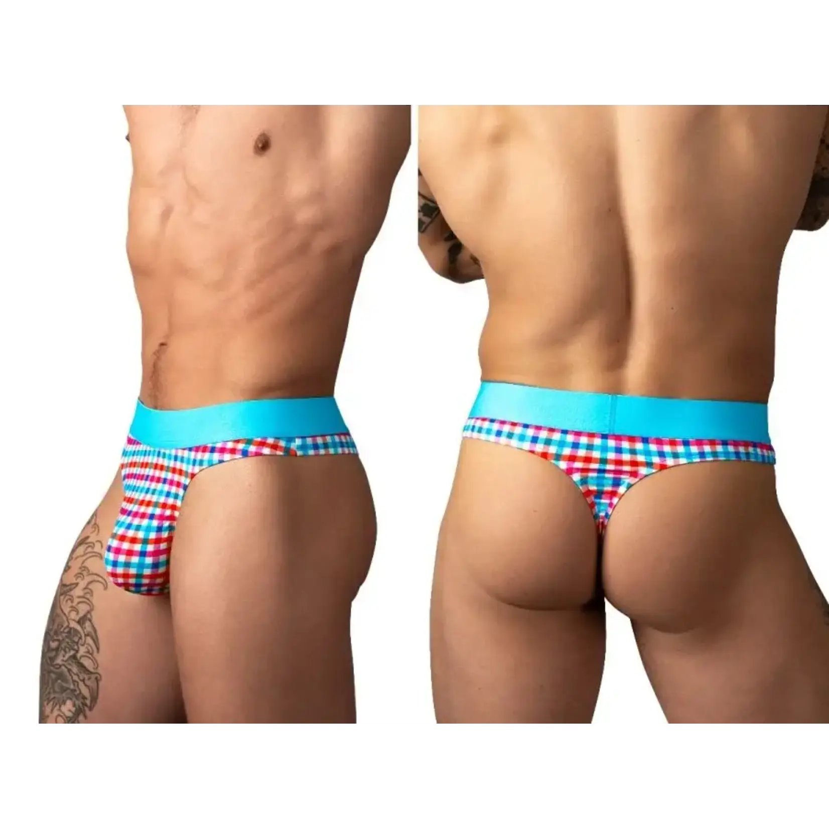 Male Power Soo Cumfy Gingham Thong