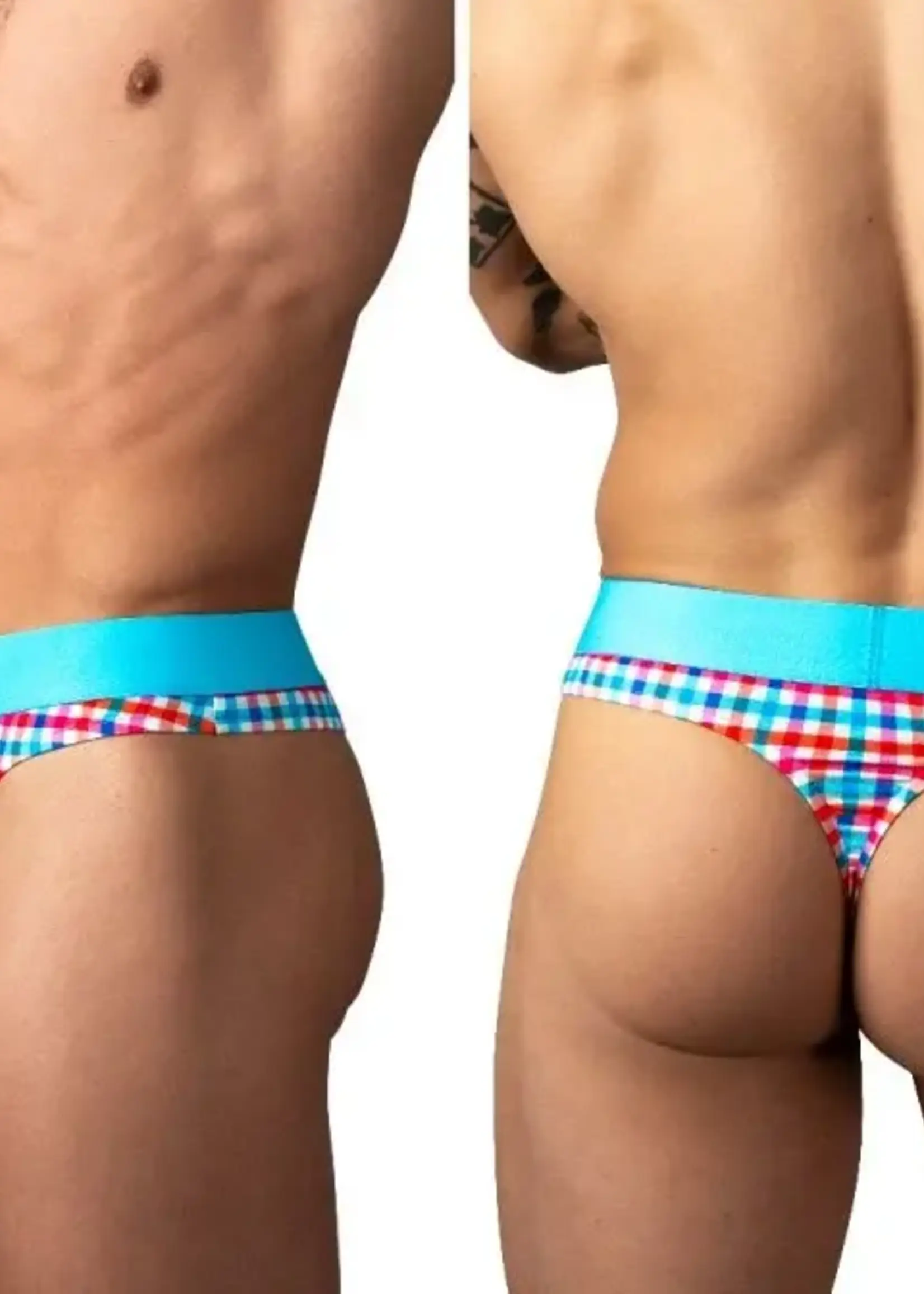 Male Power Soo Cumfy Gingham Thong