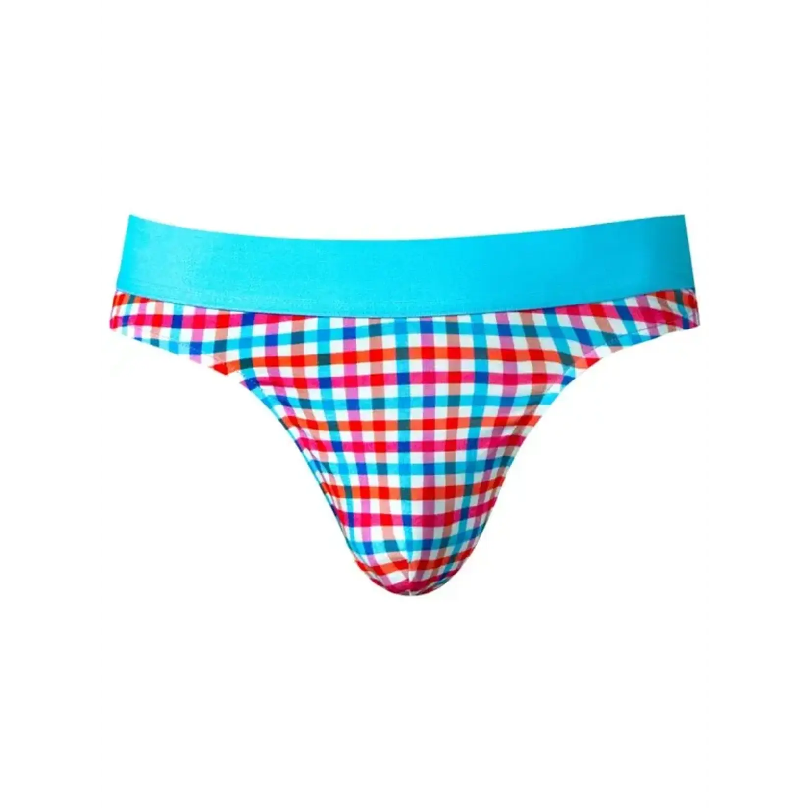 Male Power Soo Cumfy Gingham Thong