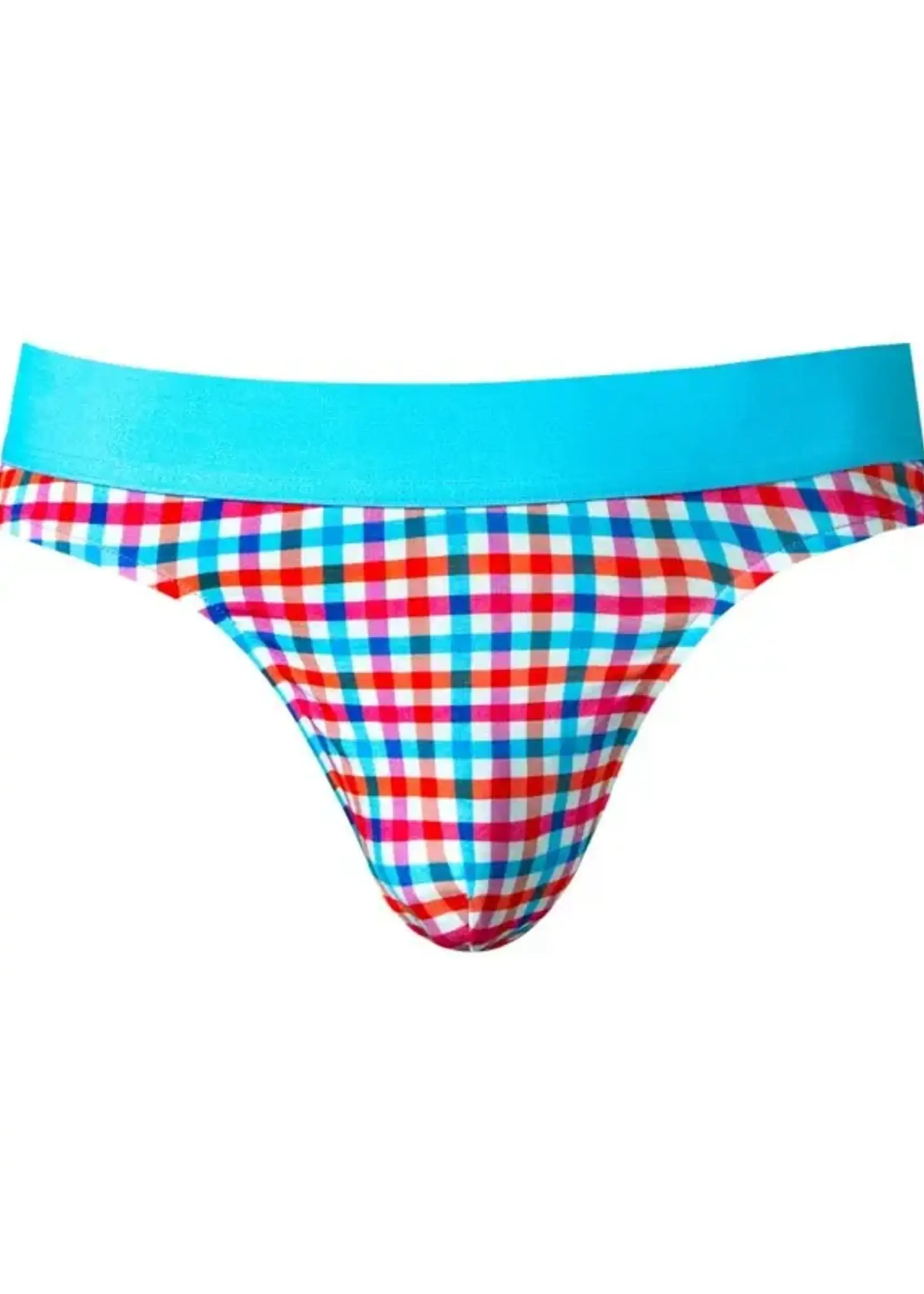 Male Power Soo Cumfy Gingham Thong