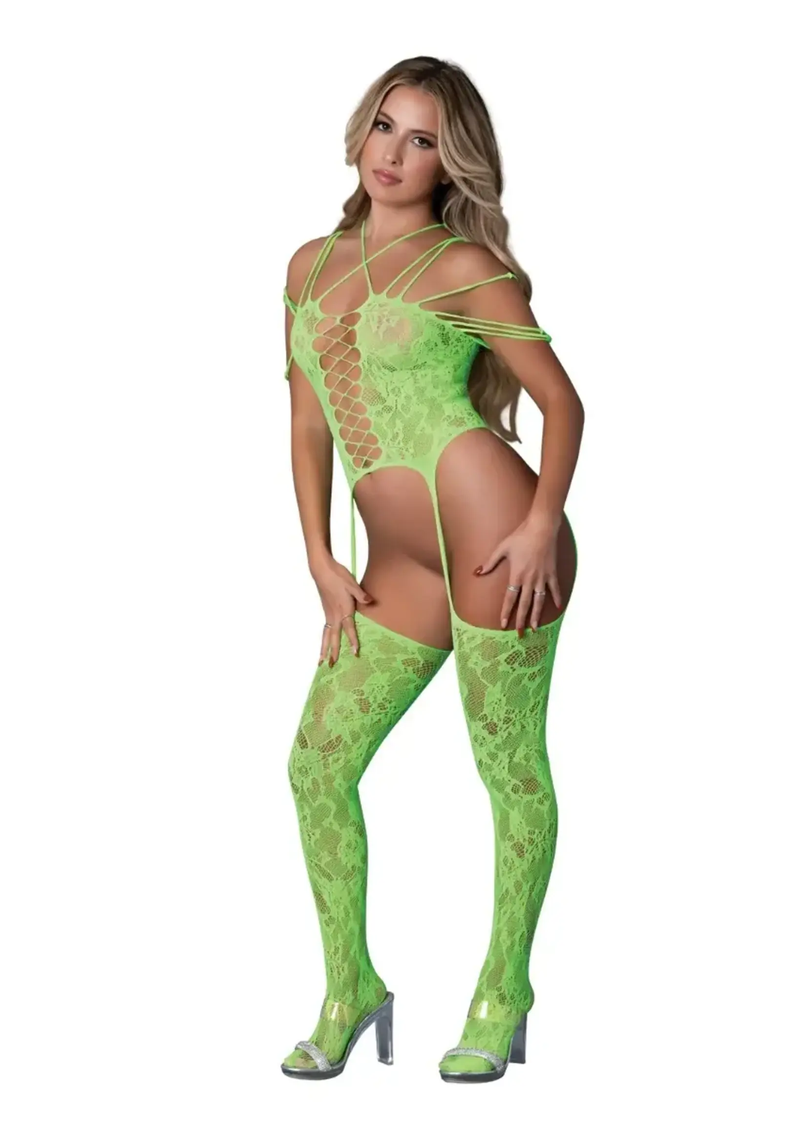 Mapale Seamless Strappy Body Stocking - O/S