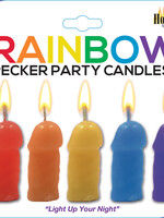 HOTT PRODUCTS Rainbow Pecker Party Candles - 5 Pack
