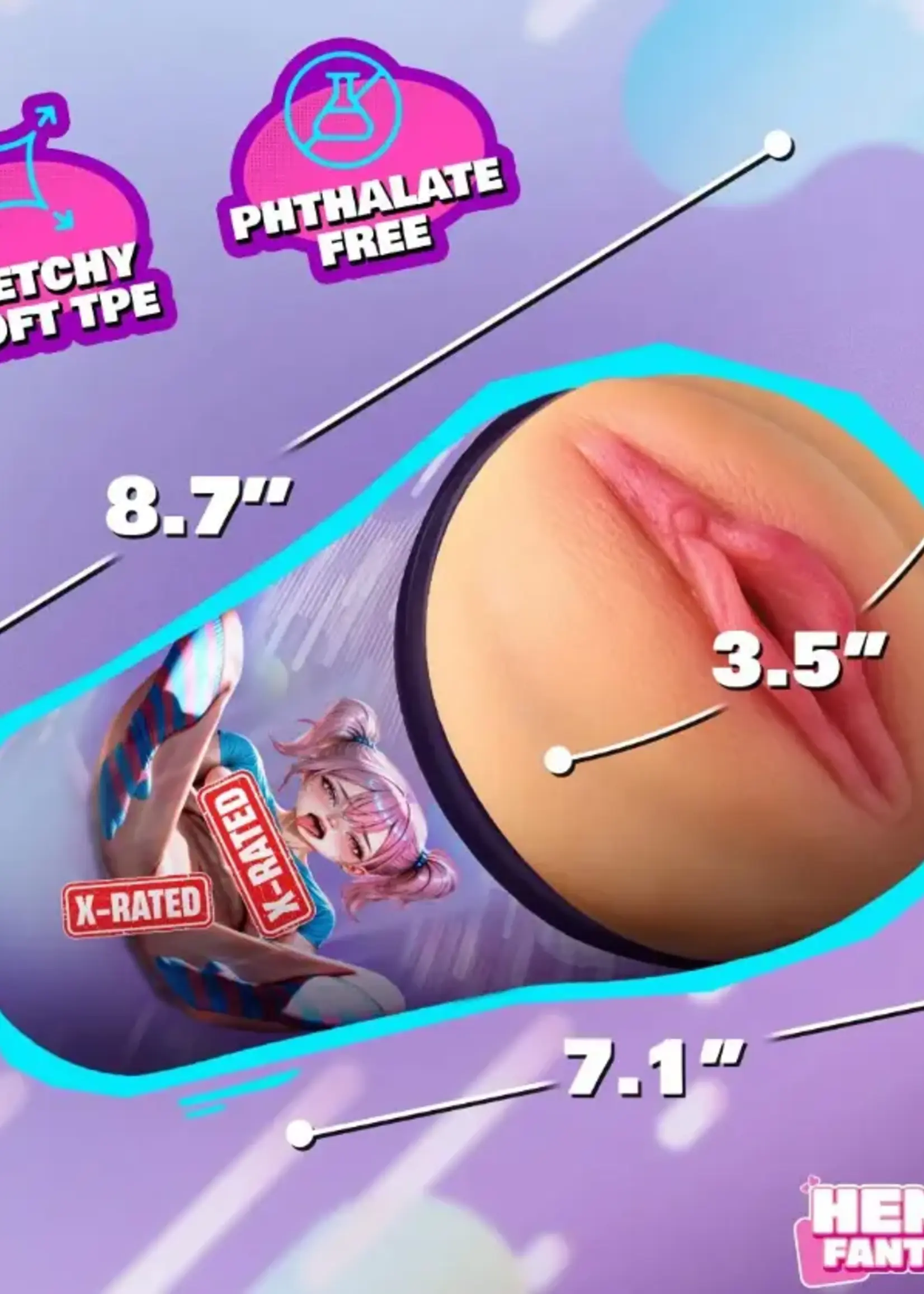 XR Brands Haruka the Gamer Girl Pussy Masturbator - Beige