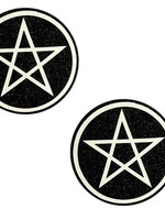 Neva Nude Wicca Black Glitter Nipple Cover Pasties
