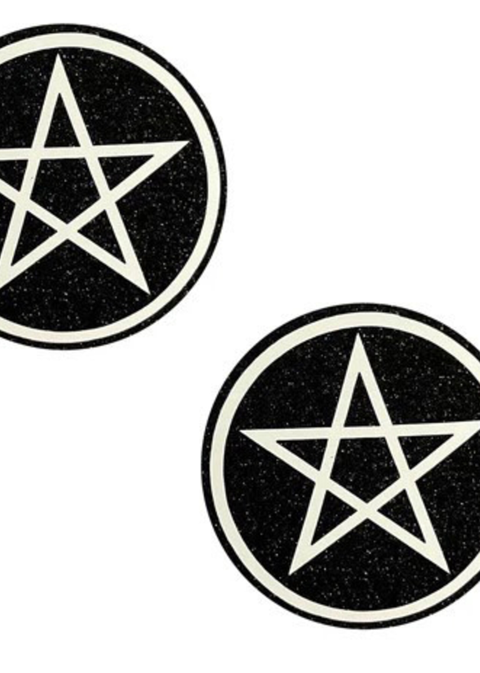 Neva Nude Wicca Black Glitter Nipple Cover Pasties