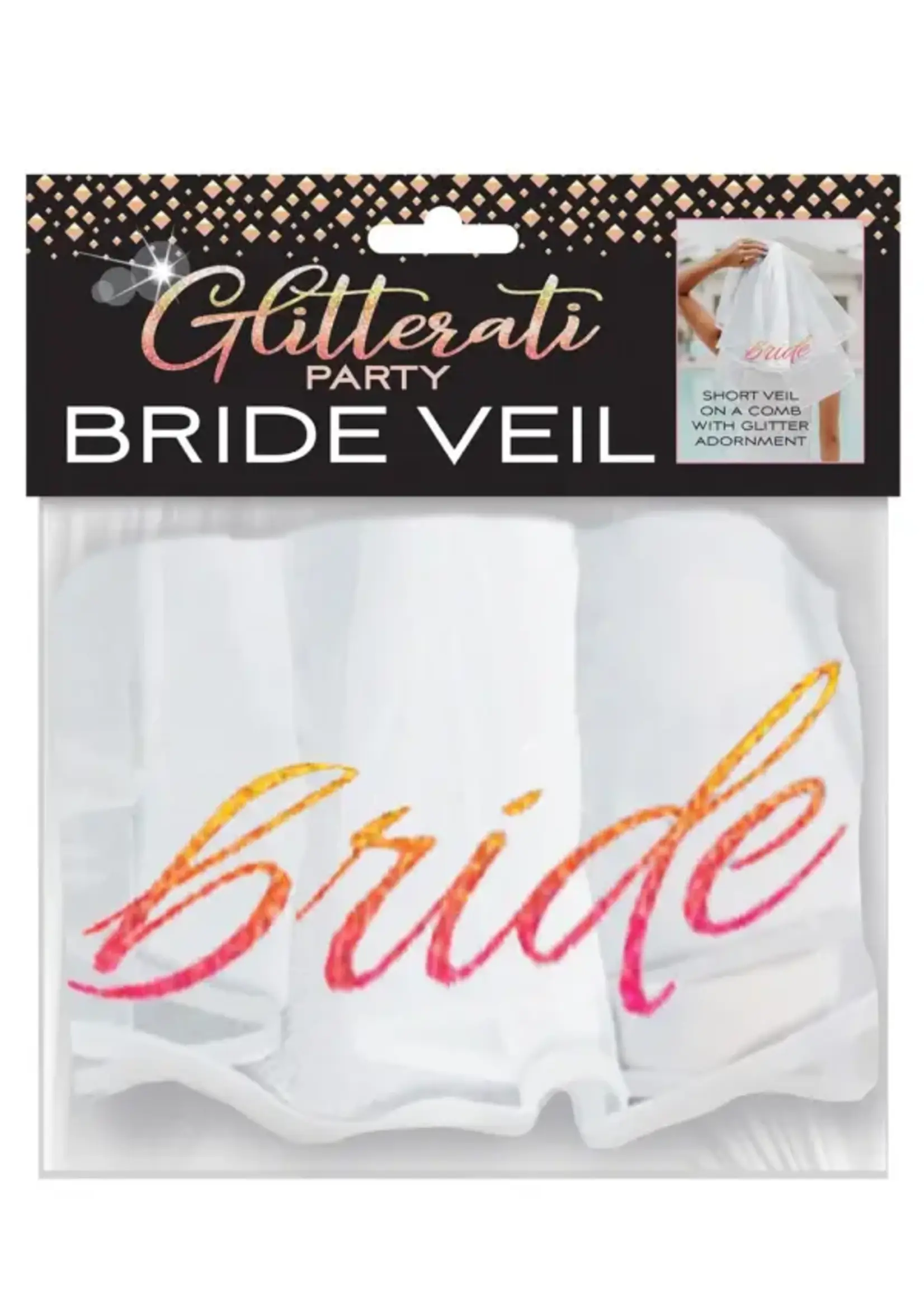 Little Genie Glitterati Bride Veil - White