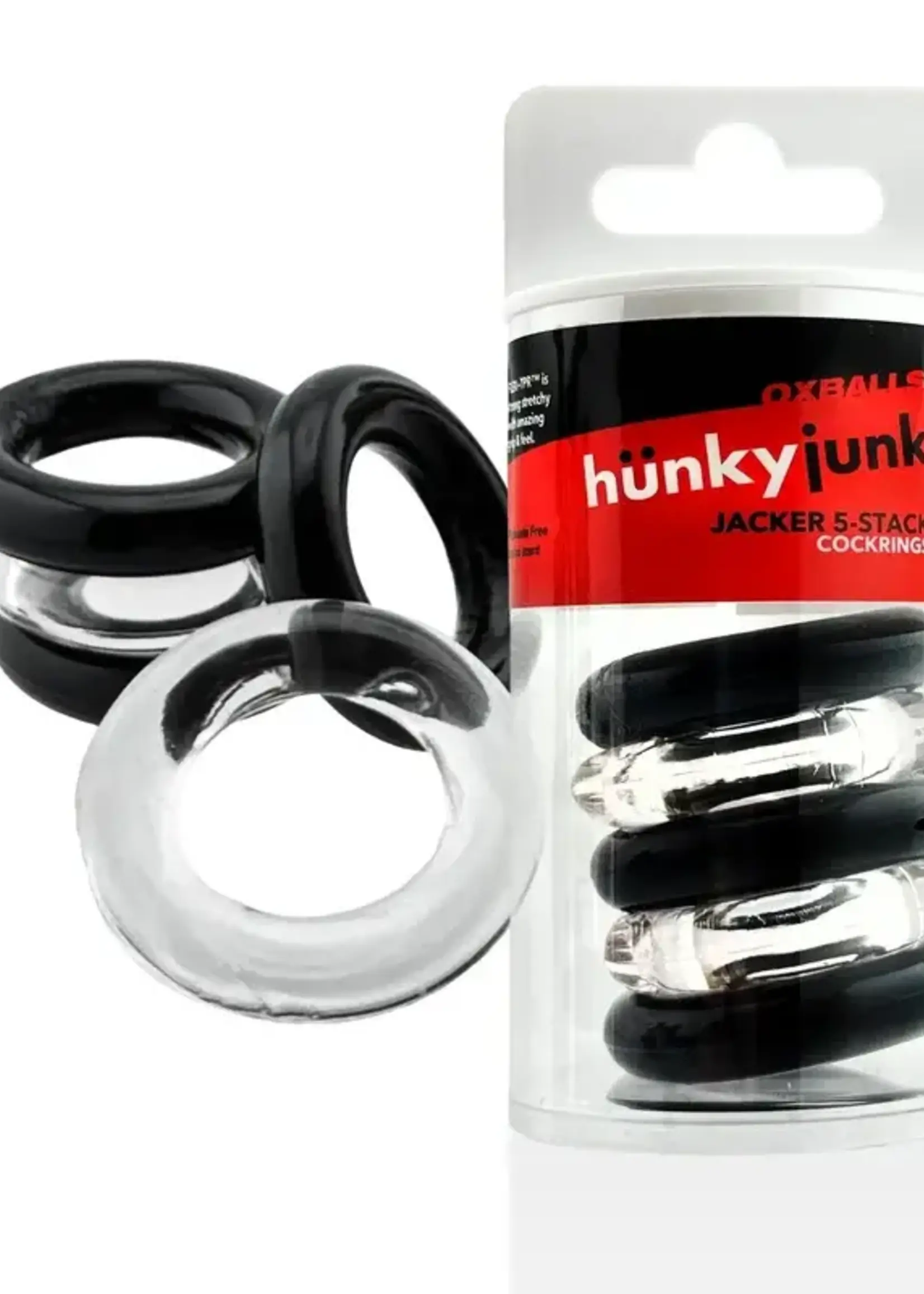 HunkyJunk Hunkyjunk Jacker 5 Stack Super-Strong Cockrings (5 Pack)