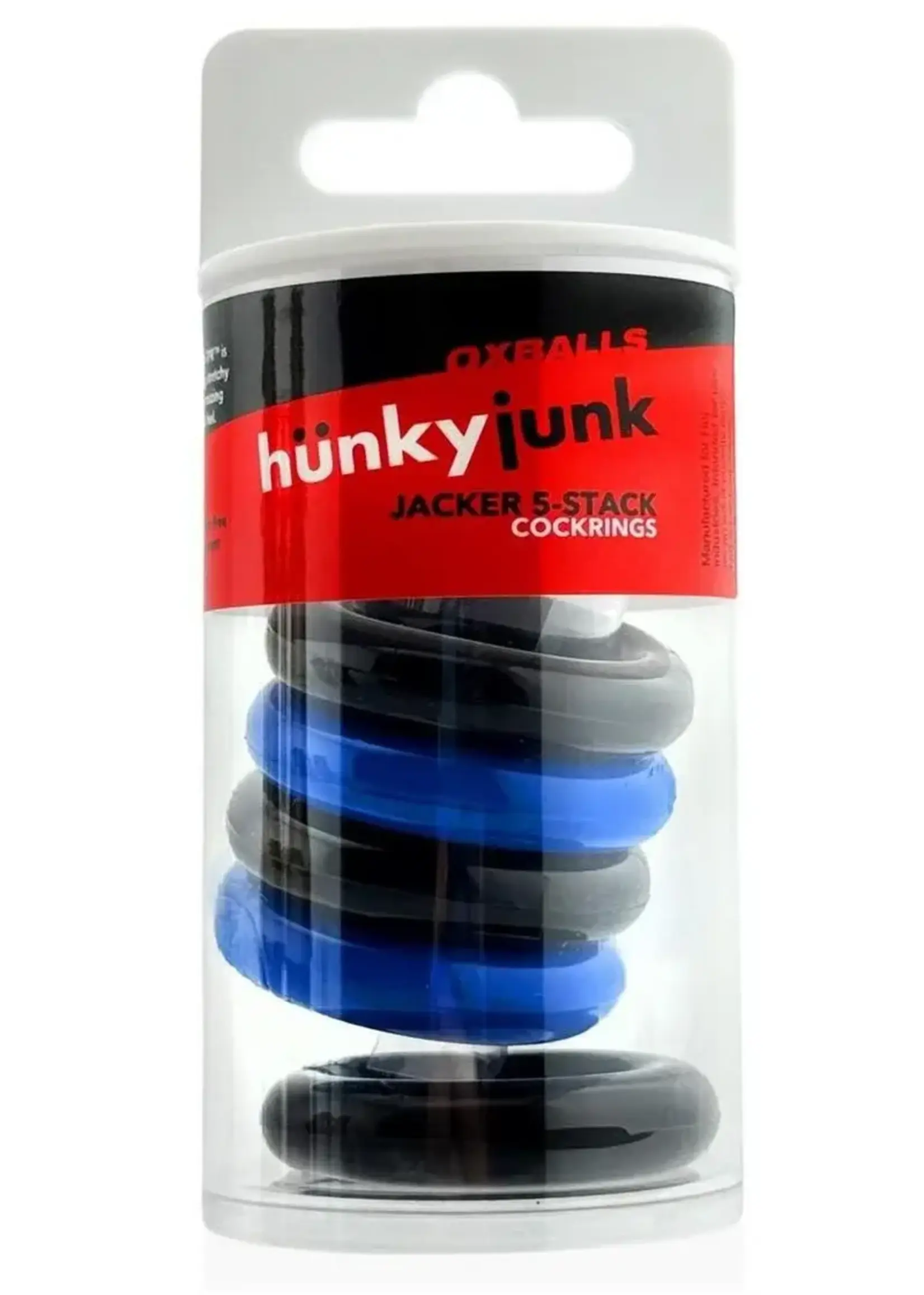 HunkyJunk Hunkyjunk Jacker 5 Stack Super-Strong Cockrings (5 Pack)