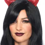 Leg Avenue Leg Avenue Sequin Devil Horns - O/S - Red