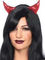 Leg Avenue Leg Avenue Sequin Devil Horns - O/S - Red