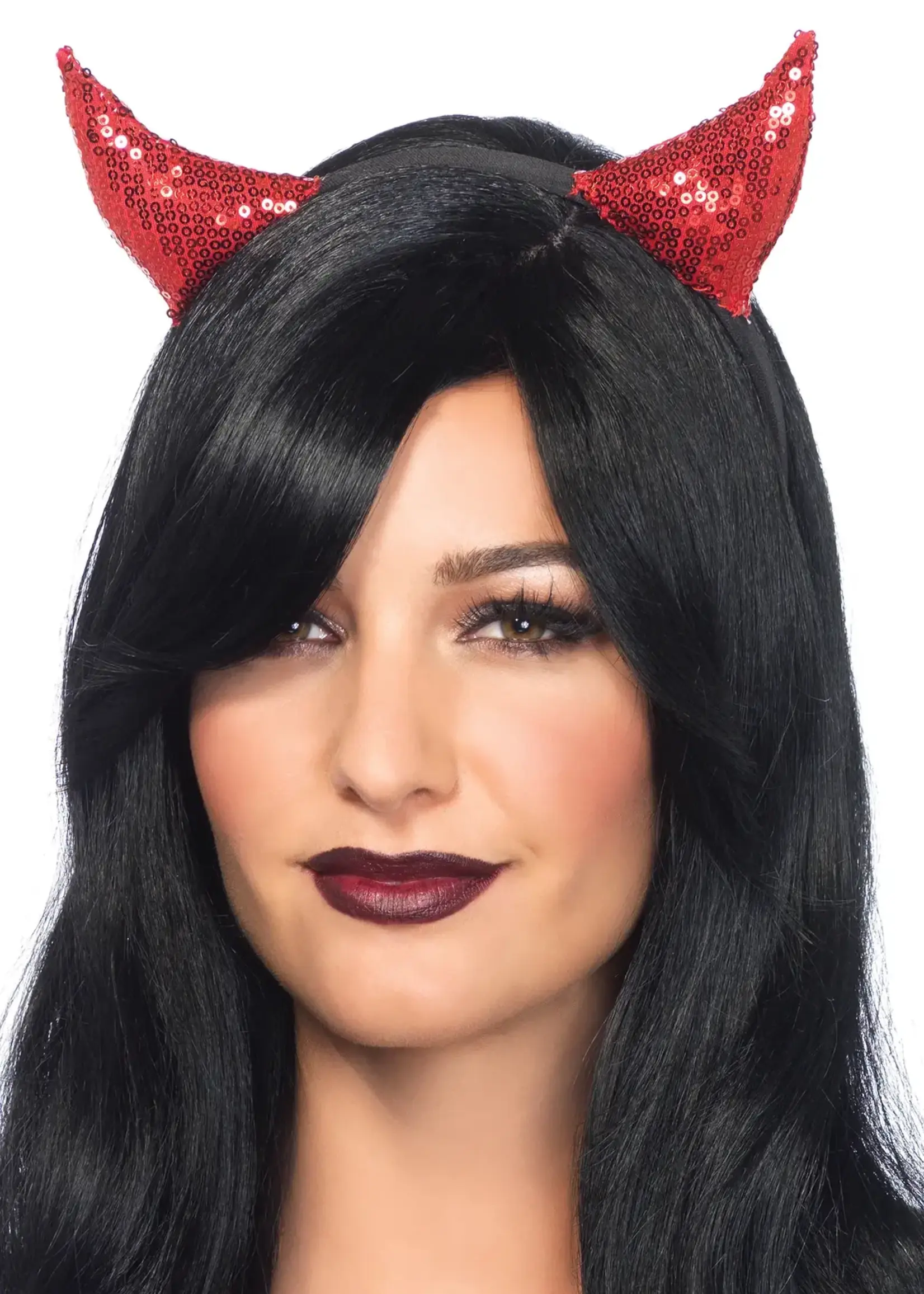 Leg Avenue Leg Avenue Sequin Devil Horns - O/S - Red