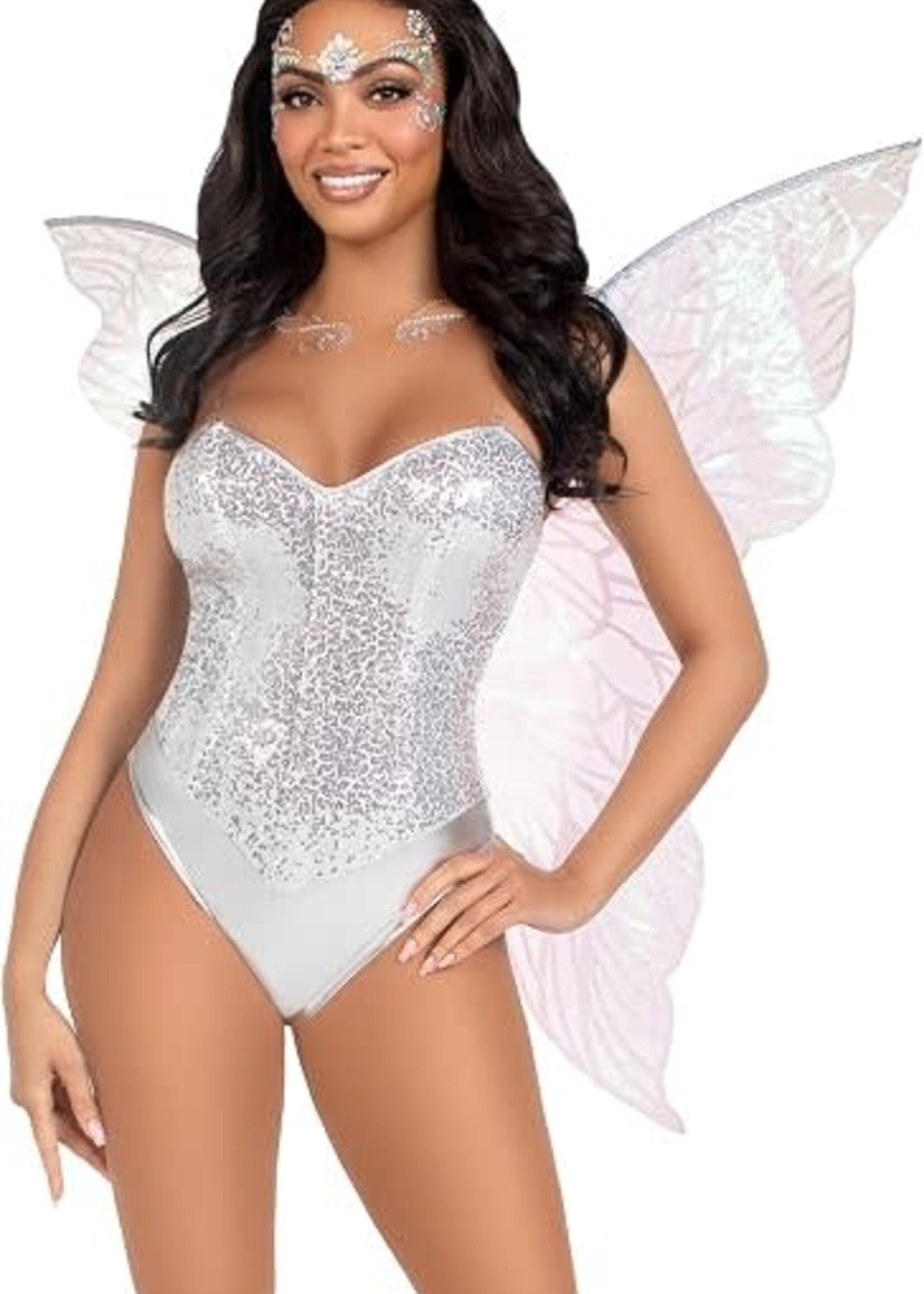 Leg Avenue Leg Avenue Iridescent Strapless Fairy Wings - O/S - Clear