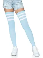 Leg Avenue Leg Avenue Athlete Thigh Hi 3 Stripe Top - OS - Light Blue