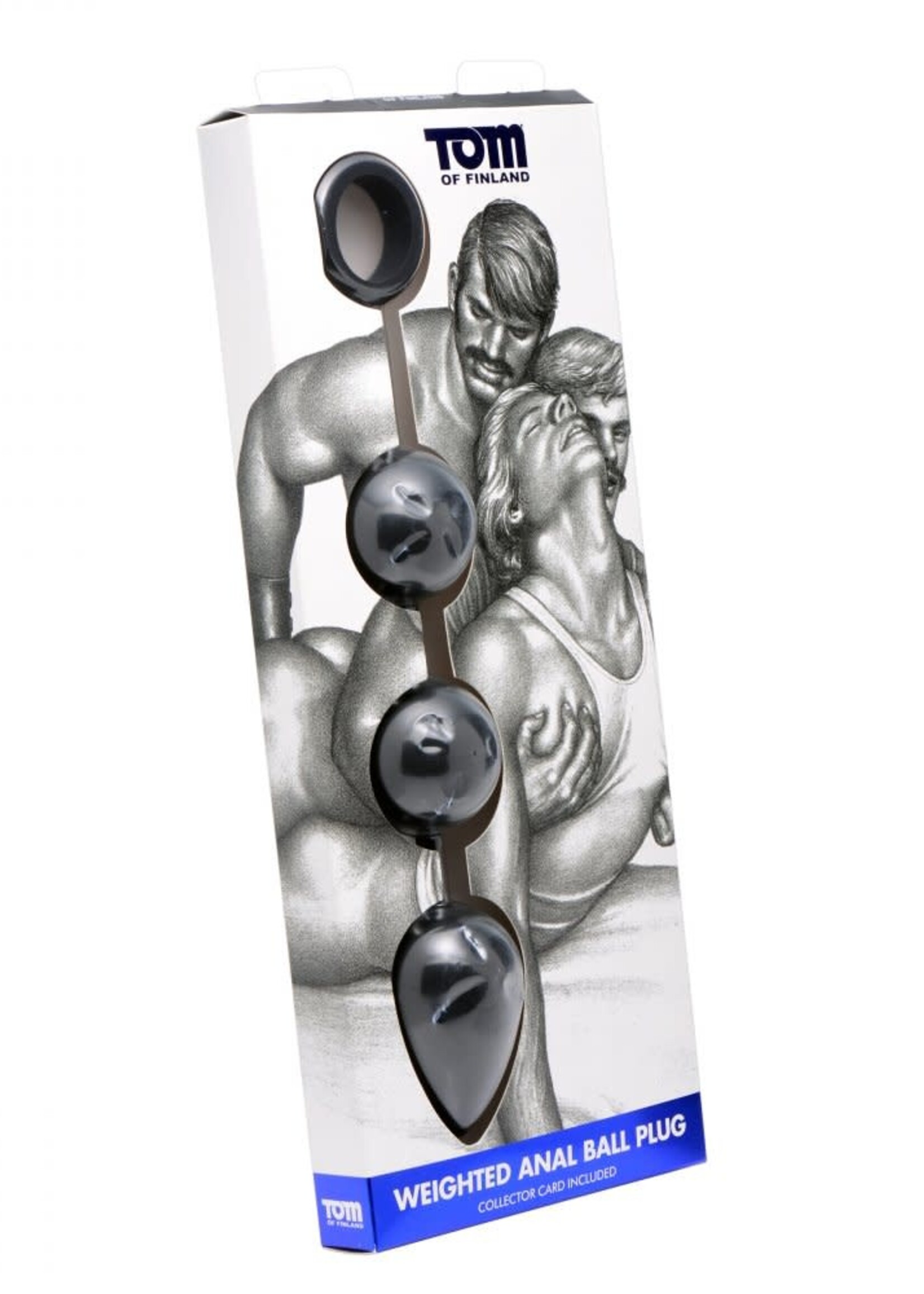 Tom Of Finland Weighted Anal Ball Beads - Black