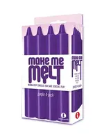 Icon Brands Make Me Melt Drip Candles (4 Pack) - Purple