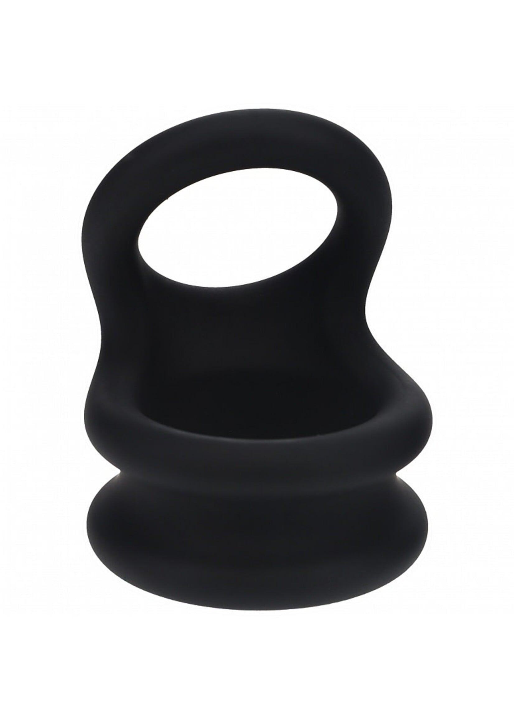 Shots Levelz Levelz Wide Double O Silicone Cock Ring L Black