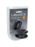Shots Levelz Levelz Wide Double O Silicone Cock Ring M Black